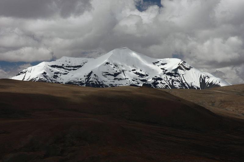 163 From about 17,500', just above the Lakpa La, this nearby mountain still looks ample high from there.jpg